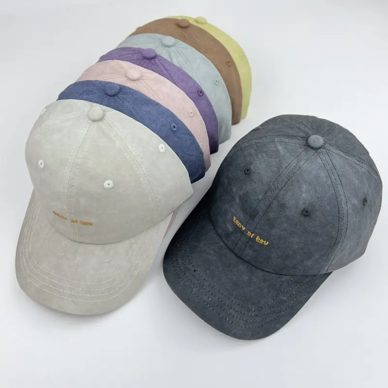 Beige Embroidered Baseball Cap for Men Women Clothing Accessories - Image 10