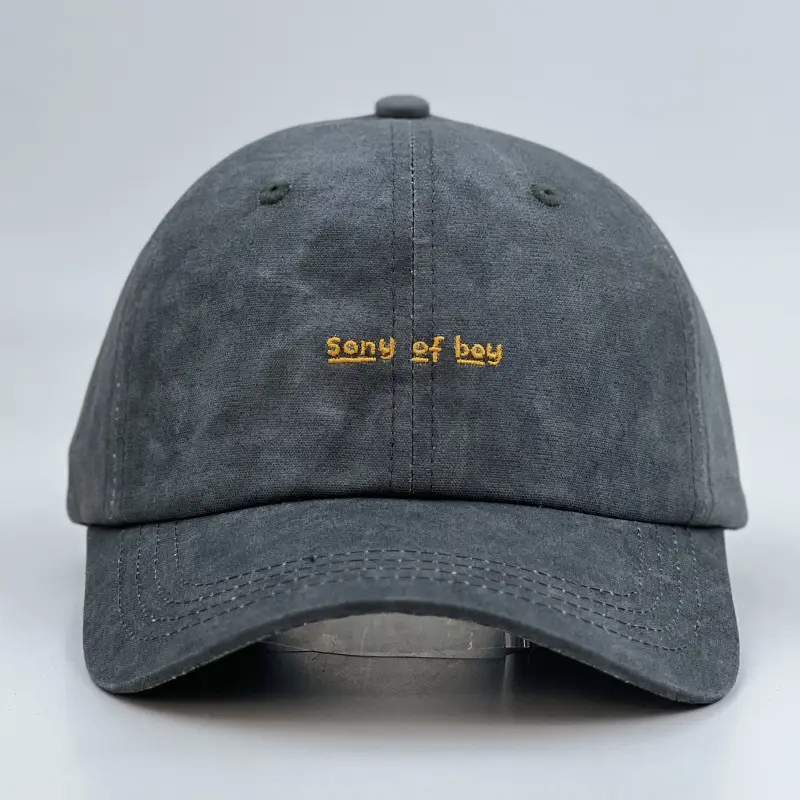 Beige Embroidered Baseball Cap for Men Women Clothing Accessories - Image 11