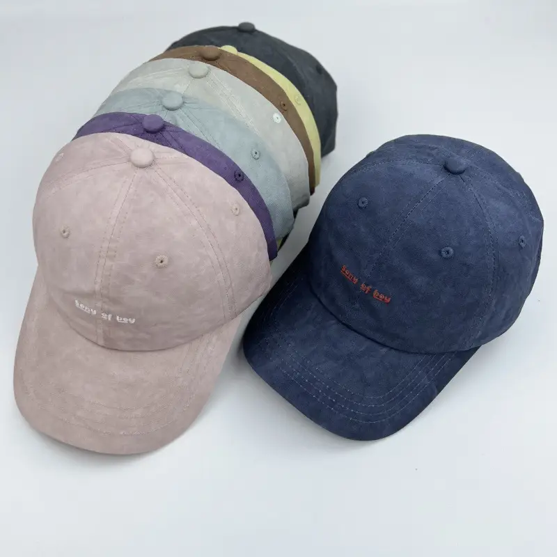 Beige Embroidered Baseball Cap for Men Women Clothing Accessories — feature 1