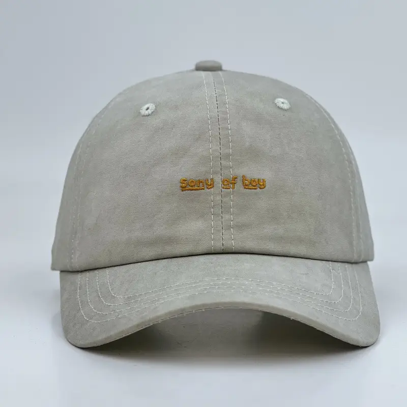 Beige Embroidered Baseball Cap for Men Women Clothing Accessories — feature 12