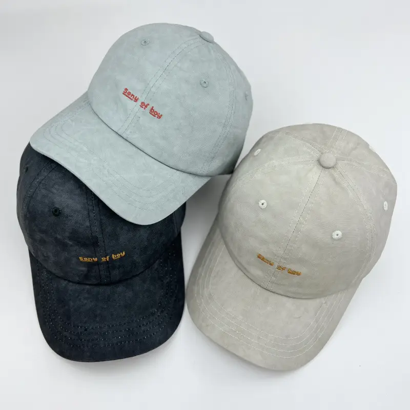 Beige Embroidered Baseball Cap for Men Women Clothing Accessories — feature 3