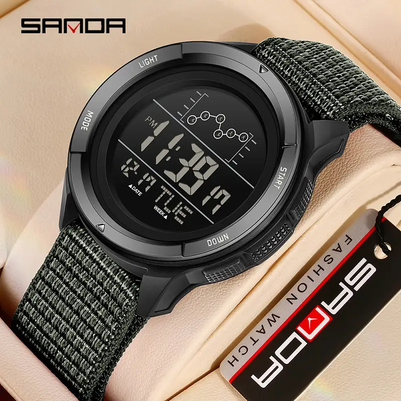 Sanda Digital Alarm Clock with Blue Strap - Image 14