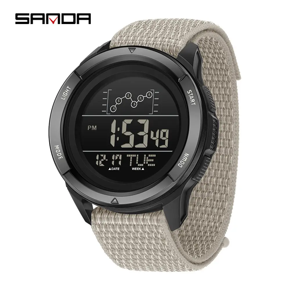 Sanda Digital Alarm Clock with Blue Strap - Image 11