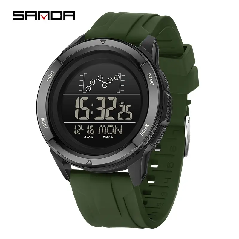 Sanda Digital Alarm Clock with Blue Strap - Image 2