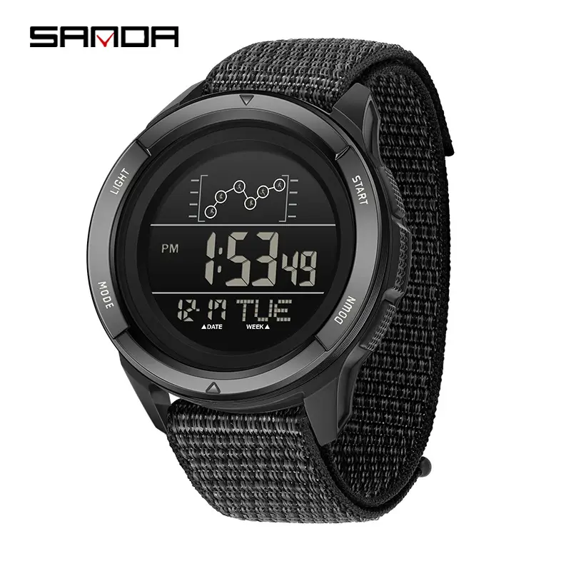 Sanda Digital Alarm Clock with Blue Strap - Image 6