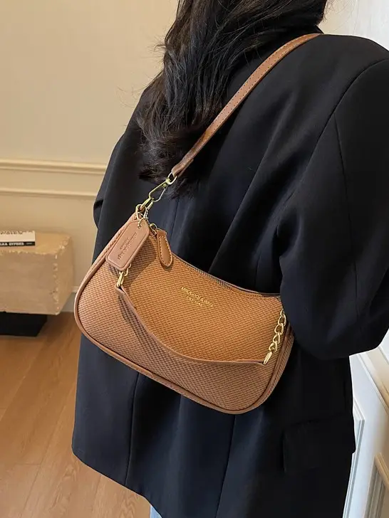 Women's Retro Underarm Crossbody Bag Brown 2025 - Image 5
