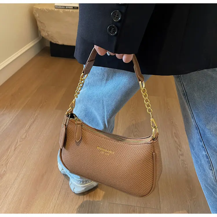 Women's Retro Underarm Crossbody Bag Brown 2025 — feature 22
