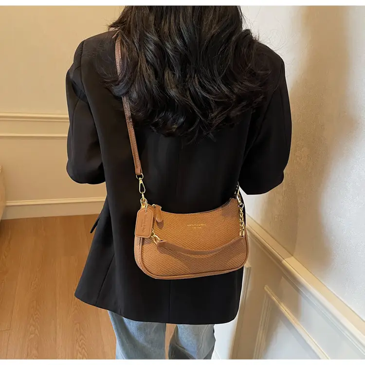 Women's Retro Underarm Crossbody Bag Brown 2025 — feature 24