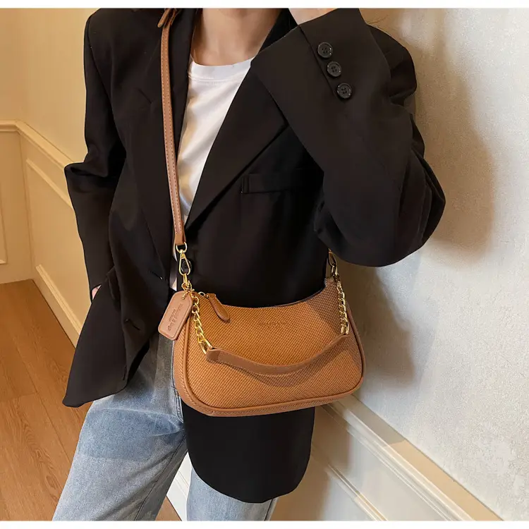 Women's Retro Underarm Crossbody Bag Brown 2025 — feature 25