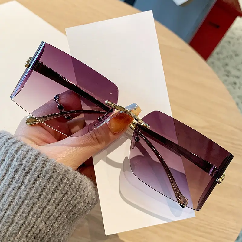 Women's Leopard Head Metal Sunglasses with Curved Sill