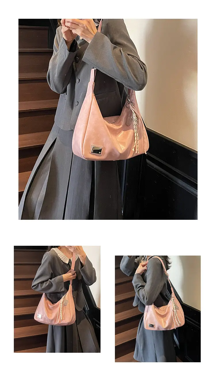 Women's Beige Crossbody Shoulder Bag 2025 New Arrival — feature 11