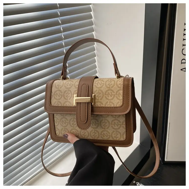 Retro Contrast Shoulder Bag for Women 2025 Spring — feature 10