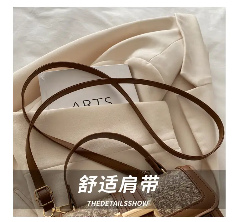 Retro Contrast Shoulder Bag for Women 2025 Spring — feature 5