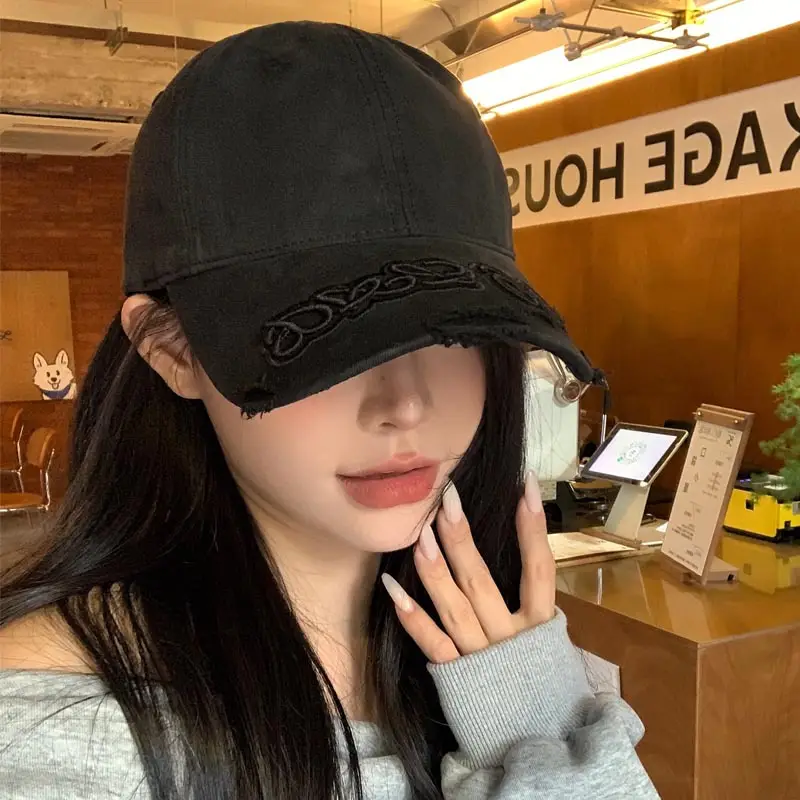 Vintage Washed Blue Baseball Cap for Women Men - Image 7