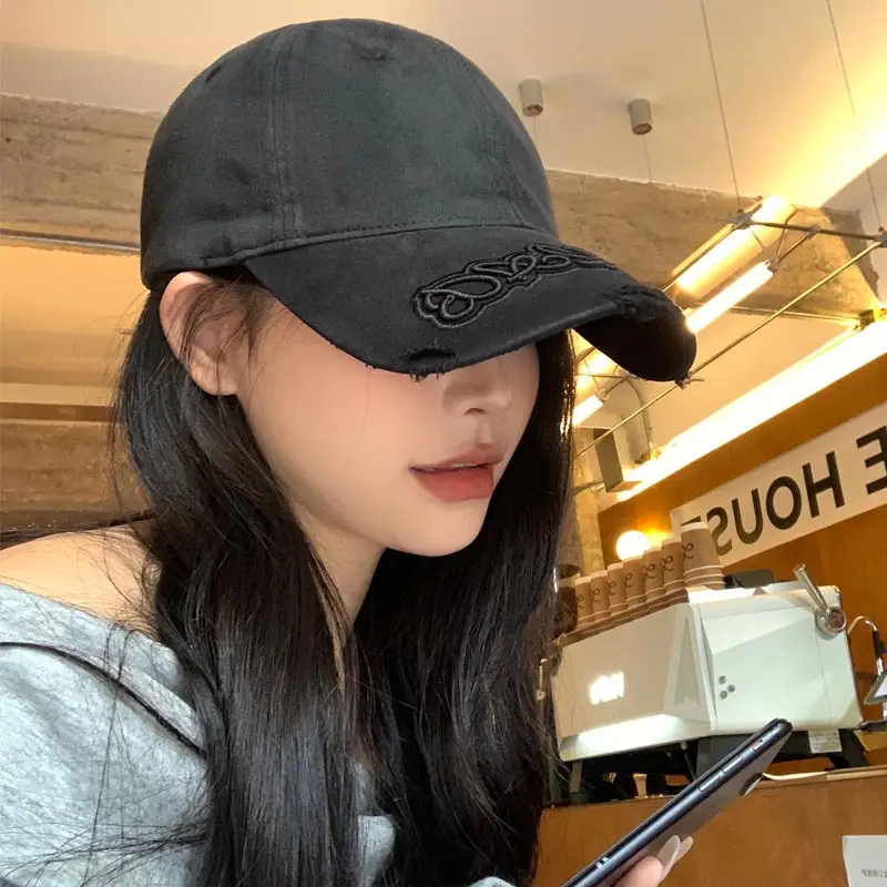 Vintage Washed Blue Baseball Cap for Women Men - Image 8