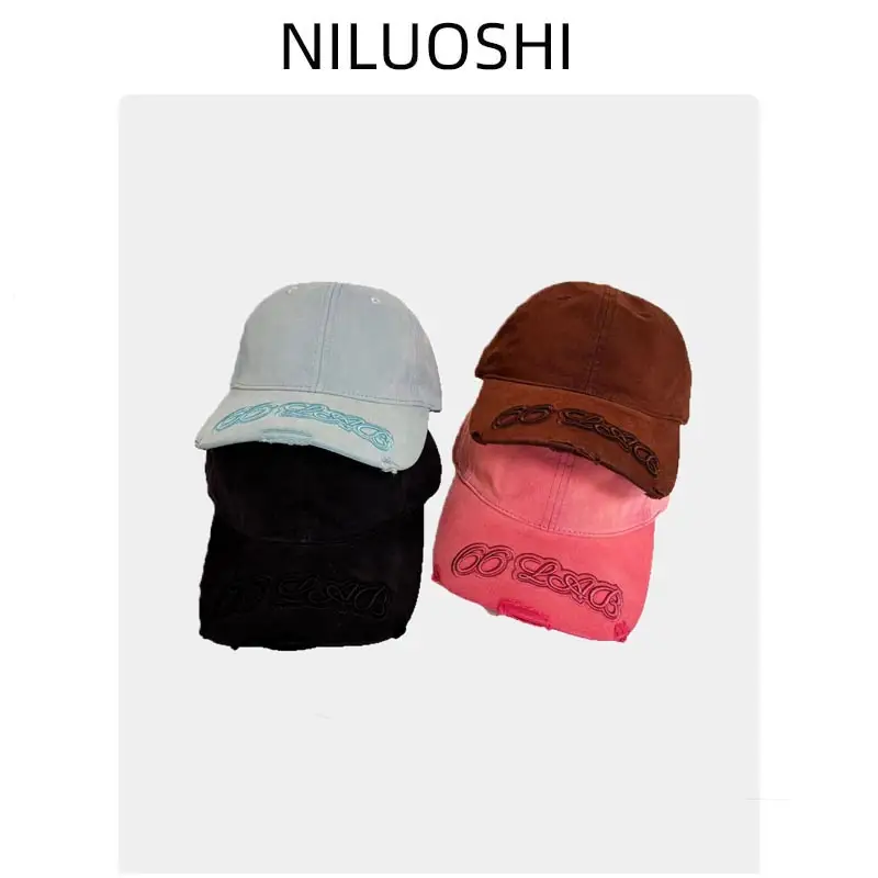 Vintage Washed Blue Baseball Cap for Women Men - Image 9
