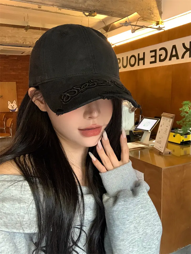 Vintage Washed Blue Baseball Cap for Women Men — feature 6