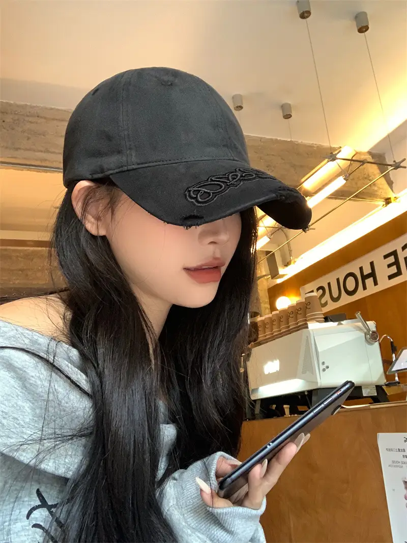 Vintage Washed Blue Baseball Cap for Women Men — feature 7