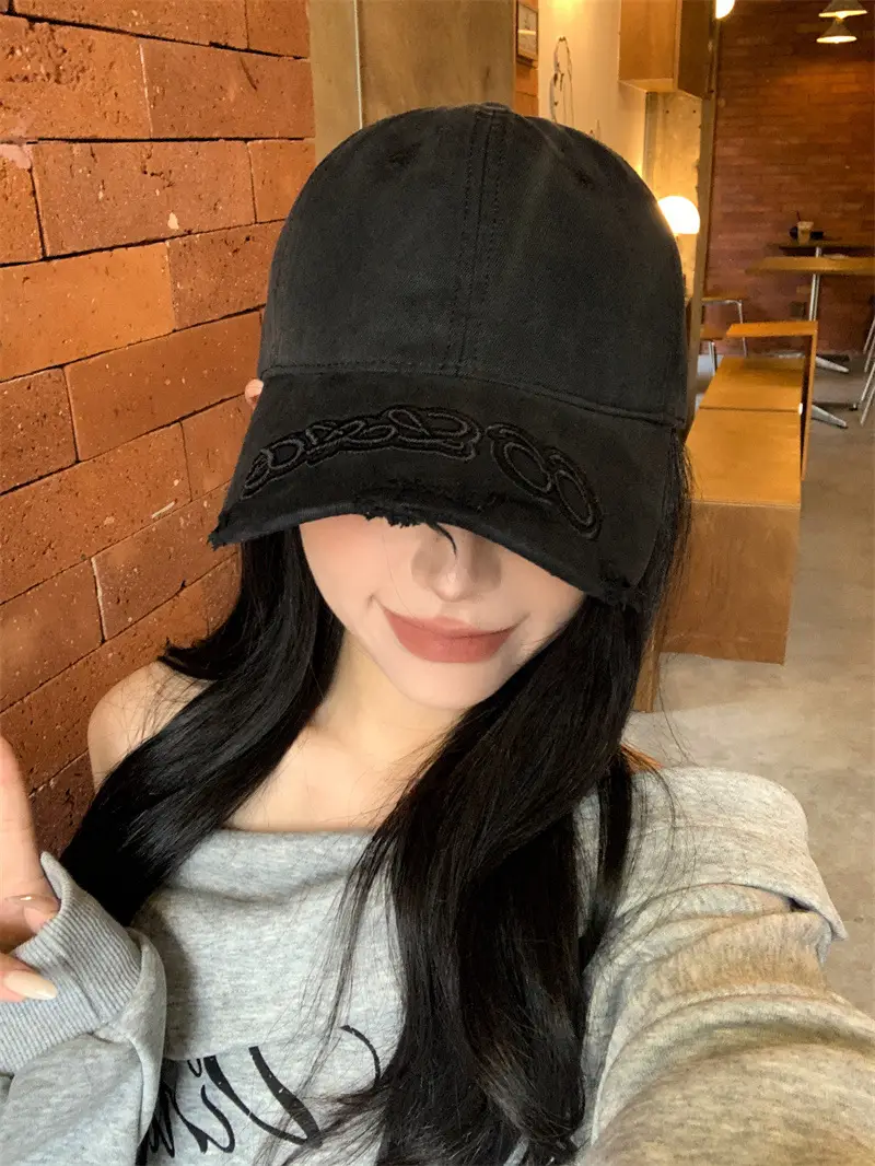 Vintage Washed Blue Baseball Cap for Women Men — feature 8