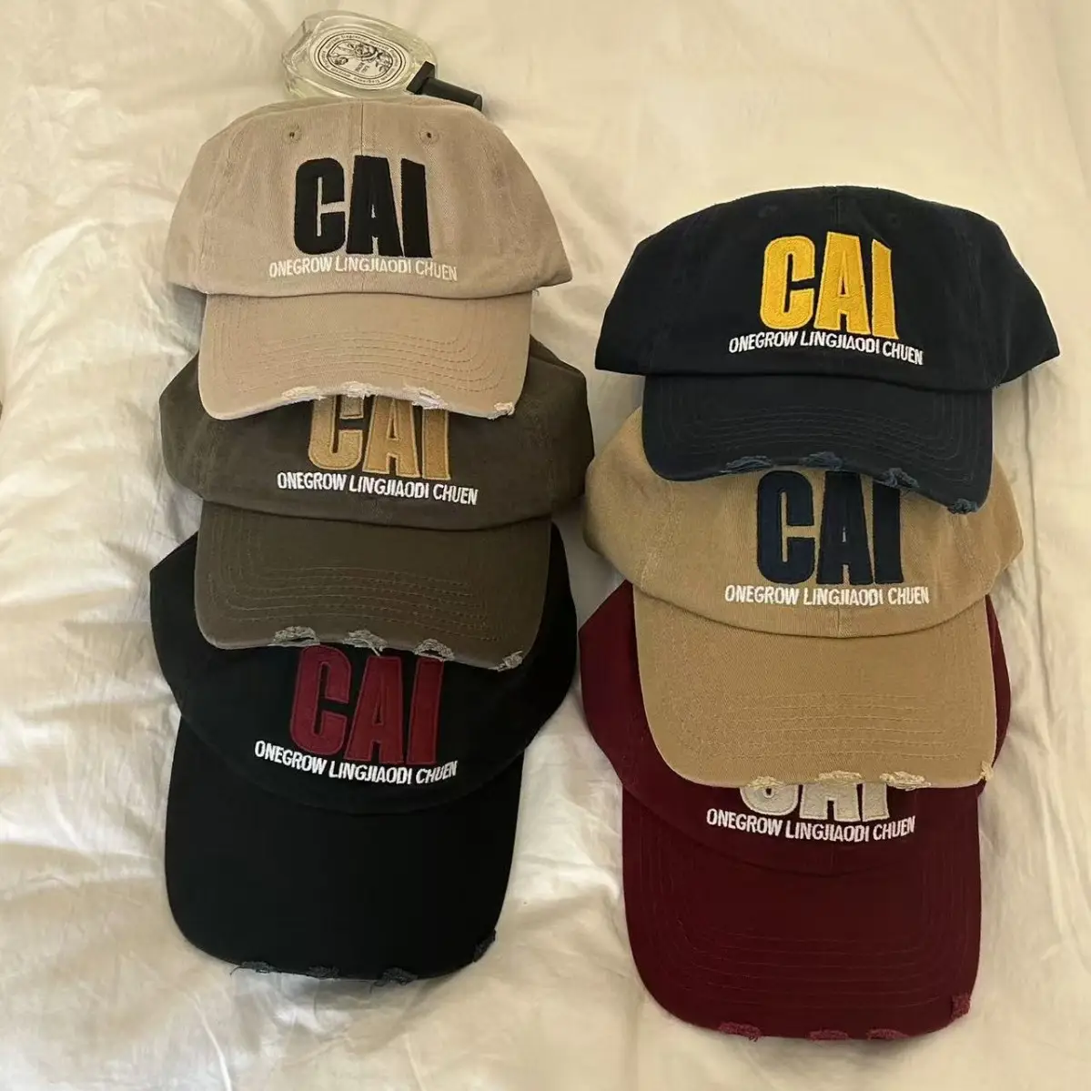 Women's Faux Fur Baseball Cap with Embroidered Design - Image 9