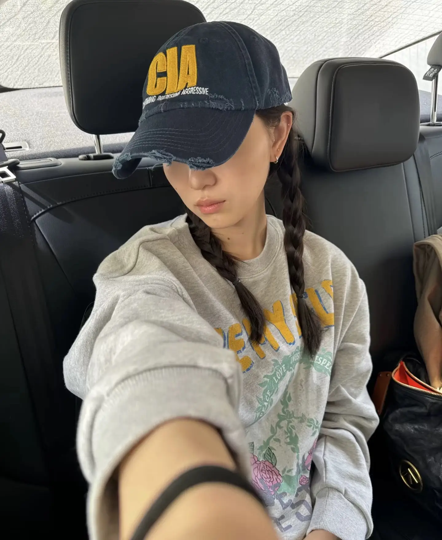 Women's Faux Fur Baseball Cap with Embroidered Design — feature 7