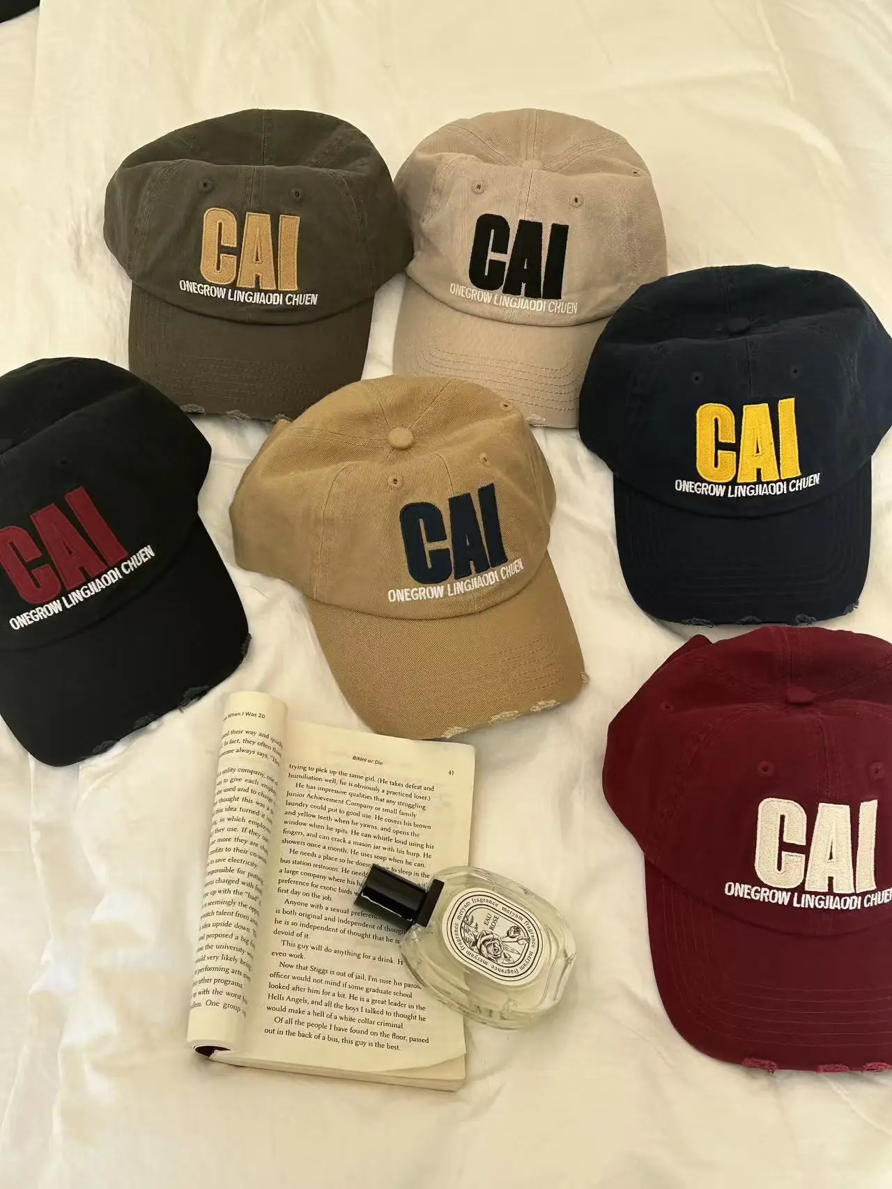 Women's Faux Fur Baseball Cap with Embroidered Design — feature 9