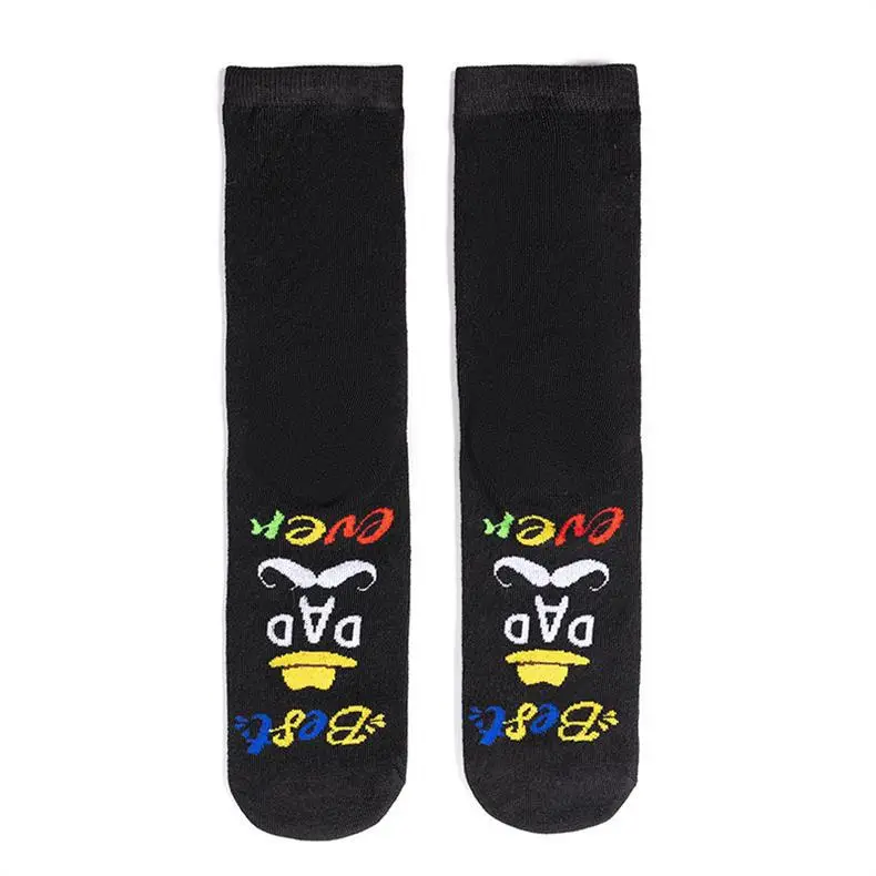 Cross-border Amazon English Letter Series Casual Socks Foot Color Letter Jacquard Men's and Women's Mid-tube Socks — feature 4