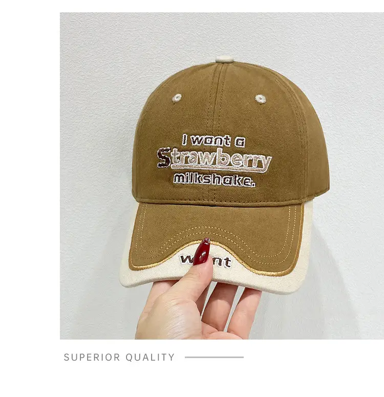 Korean Letter Embroidered Baseball Cap Women's Autumn — feature 8