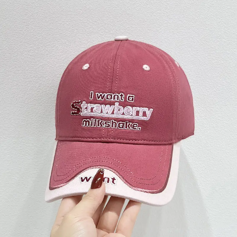 Korean Letter Embroidered Baseball Cap Women's Autumn - Image 2