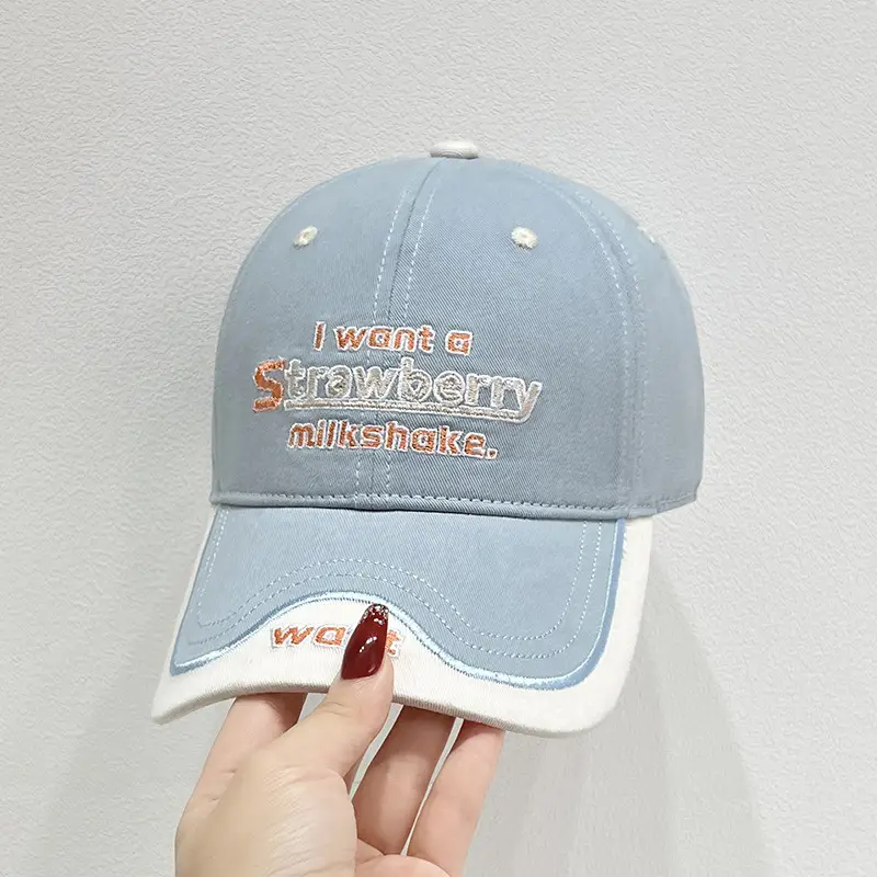 Korean Letter Embroidered Baseball Cap Women's Autumn - Image 4