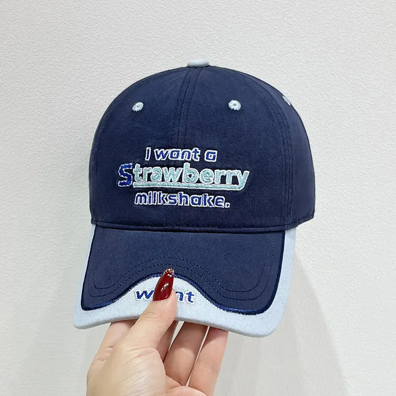 Korean Letter Embroidered Baseball Cap Women's Autumn - Image 5