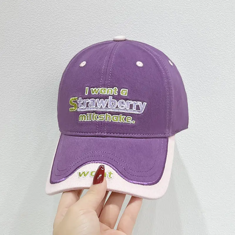 Korean Letter Embroidered Baseball Cap Women's Autumn - Image 6