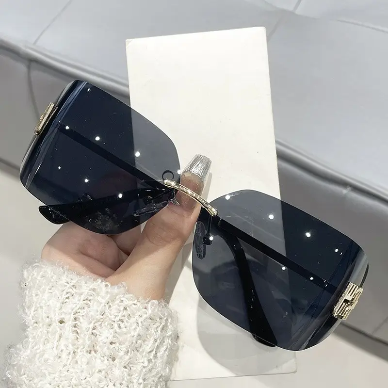 Miu Metal Sunglasses Gold Brown Personalized