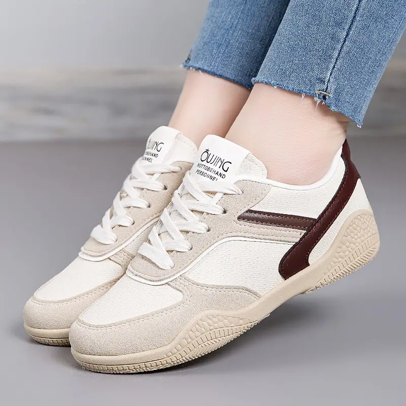 2025 Korean Style Women's Casual Training Shoes White Blue Red - Image 5