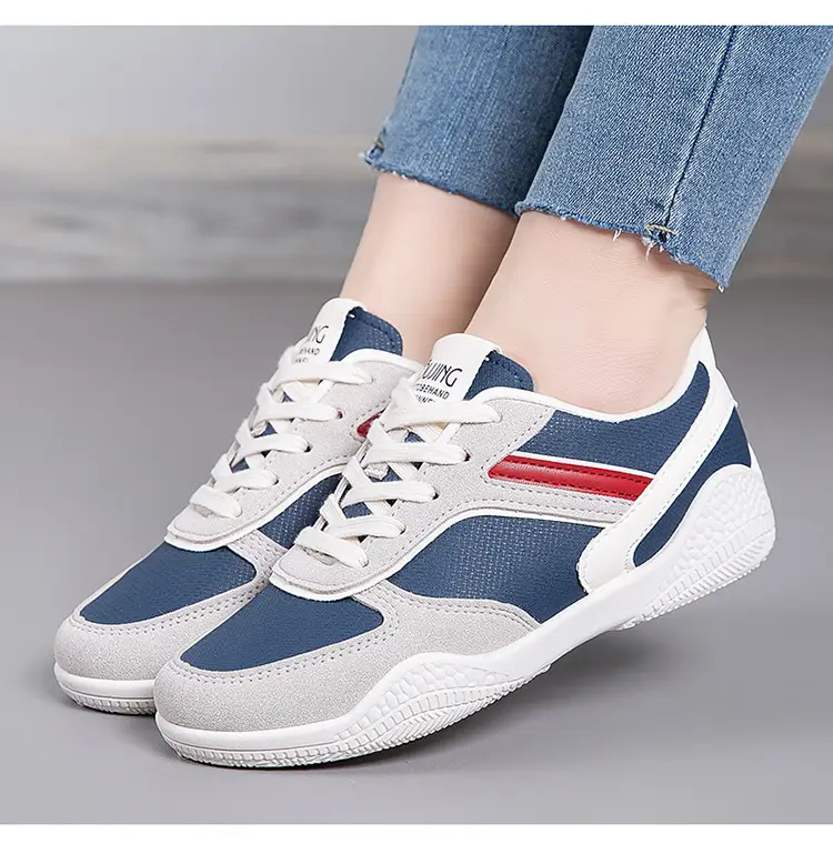 2025 Korean Style Women's Casual Training Shoes White Blue Red — feature 18