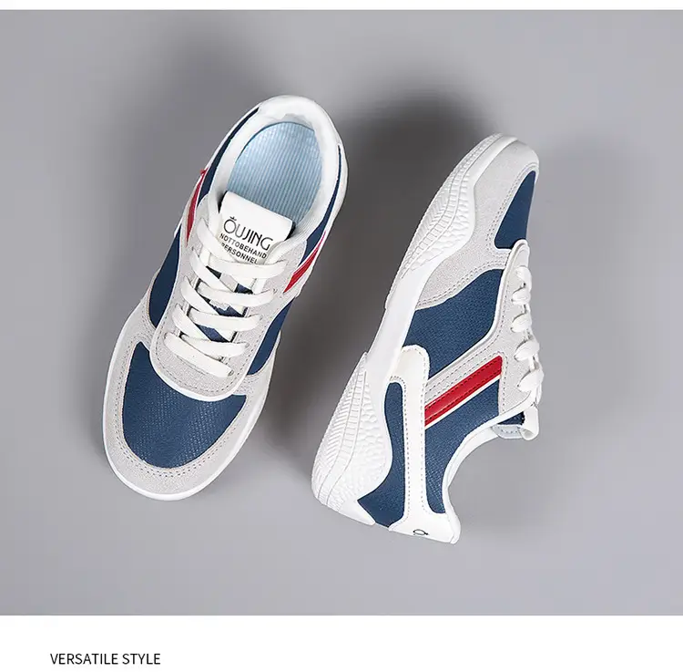 2025 Korean Style Women's Casual Training Shoes White Blue Red — feature 25