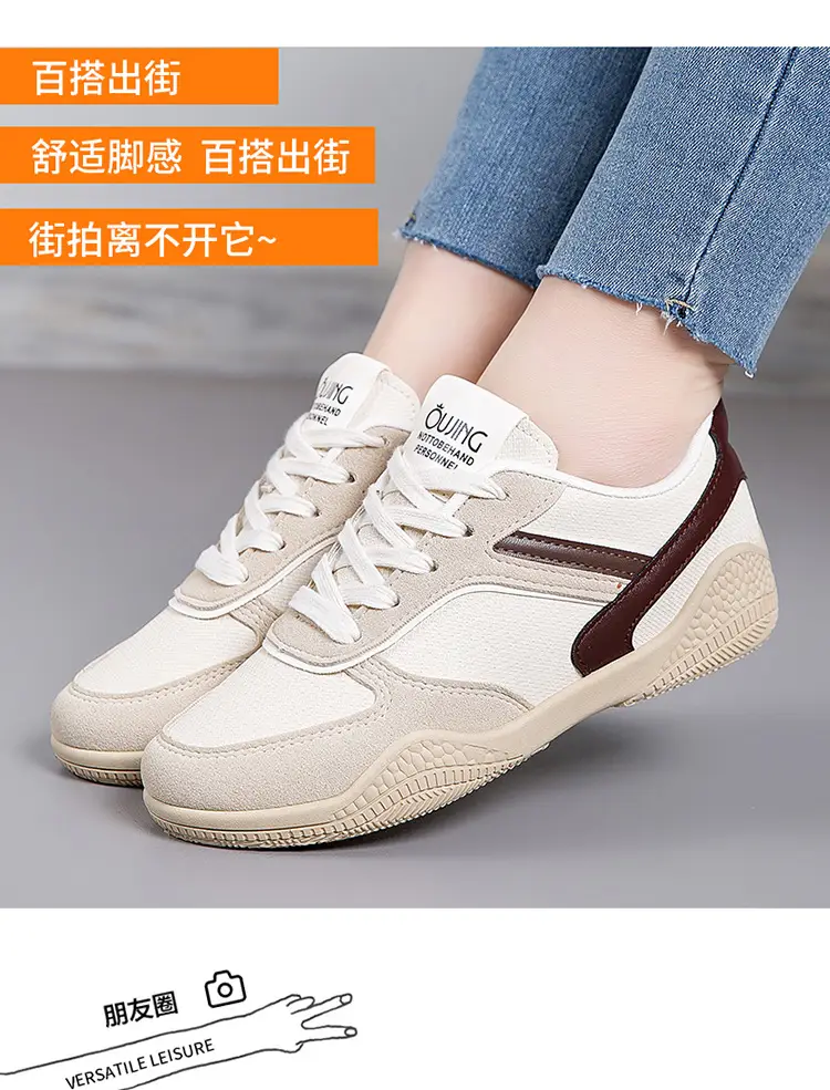 2025 Korean Style Women's Casual Training Shoes White Blue Red — feature 3
