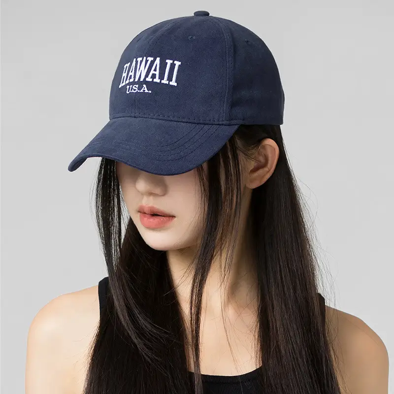 American Casual Navy Baseball Cap with "Hawaii U.S.A." Embroidery - Image 8