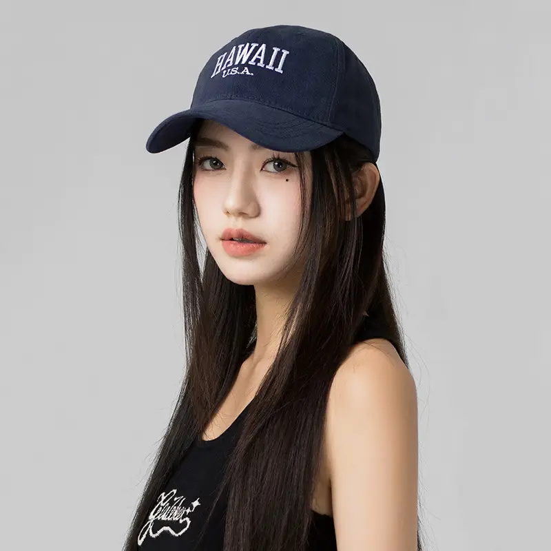 American Casual Navy Baseball Cap with "Hawaii U.S.A." Embroidery - Image 9