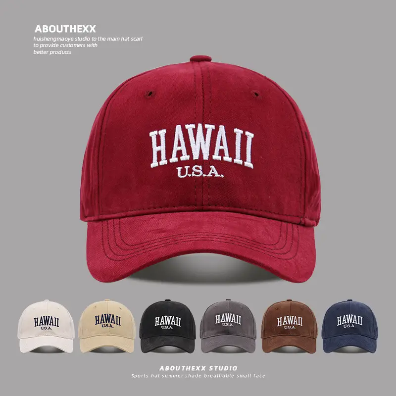 American Casual Navy Baseball Cap with "Hawaii U.S.A." Embroidery - Image 10