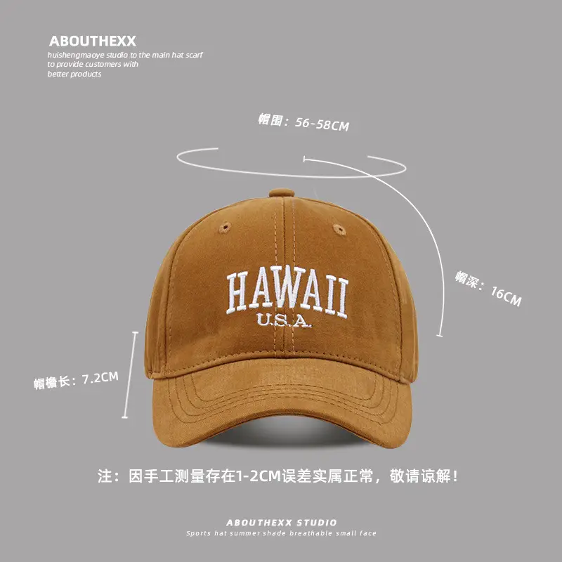 American Casual Navy Baseball Cap with "Hawaii U.S.A." Embroidery — feature 13