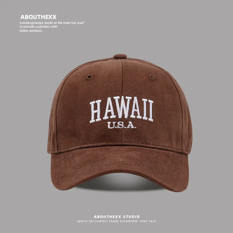 American Casual Navy Baseball Cap with "Hawaii U.S.A." Embroidery — feature 5