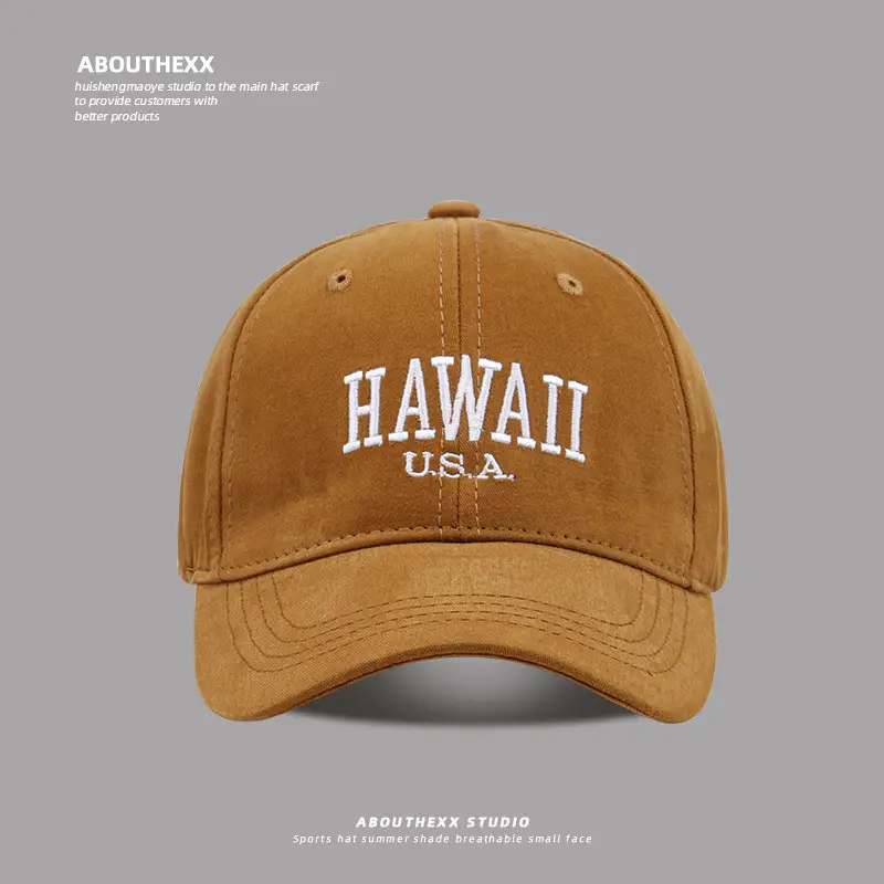 American Casual Navy Baseball Cap with "Hawaii U.S.A." Embroidery - Image 3