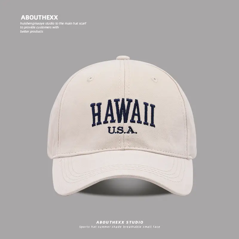 American Casual Navy Baseball Cap with "Hawaii U.S.A." Embroidery - Image 4