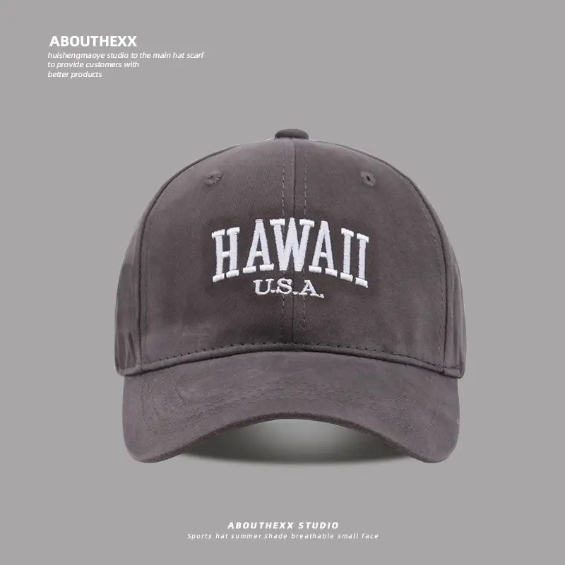 American Casual Navy Baseball Cap with "Hawaii U.S.A." Embroidery - Image 6