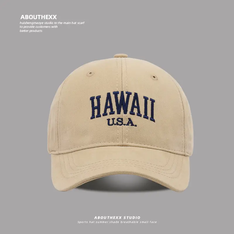 American Casual Navy Baseball Cap with "Hawaii U.S.A." Embroidery - Image 7