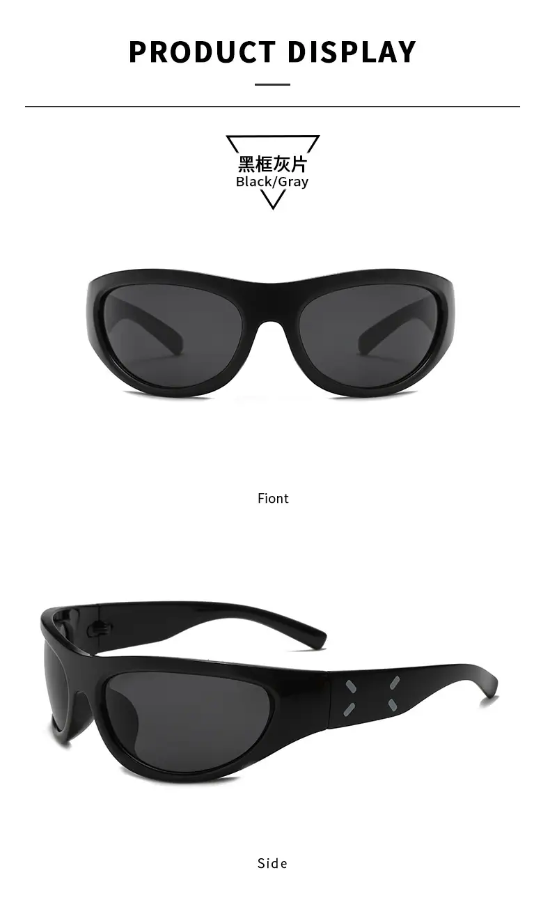 Orange Narrow Frame Cycling Sunglasses for Women — feature 10