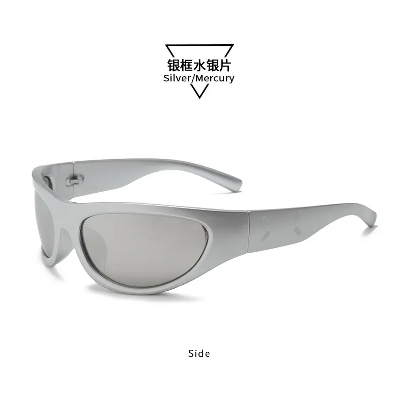 Orange Narrow Frame Cycling Sunglasses for Women — feature 13