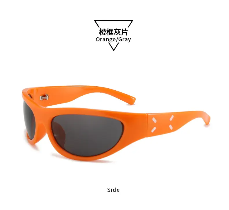 Orange Narrow Frame Cycling Sunglasses for Women — feature 20
