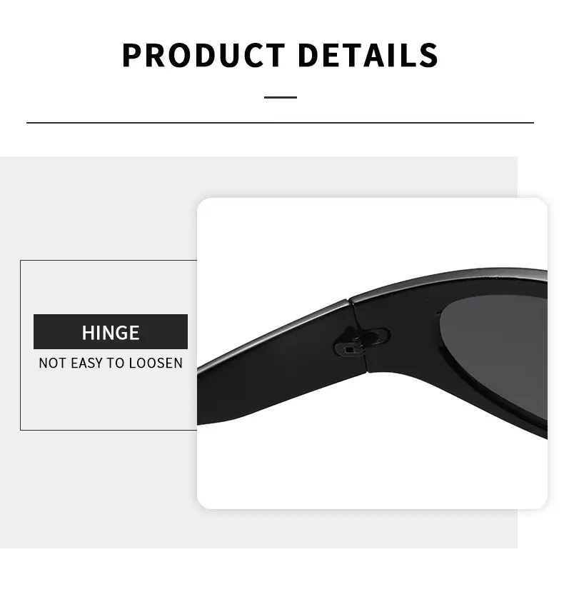 Orange Narrow Frame Cycling Sunglasses for Women — feature 5